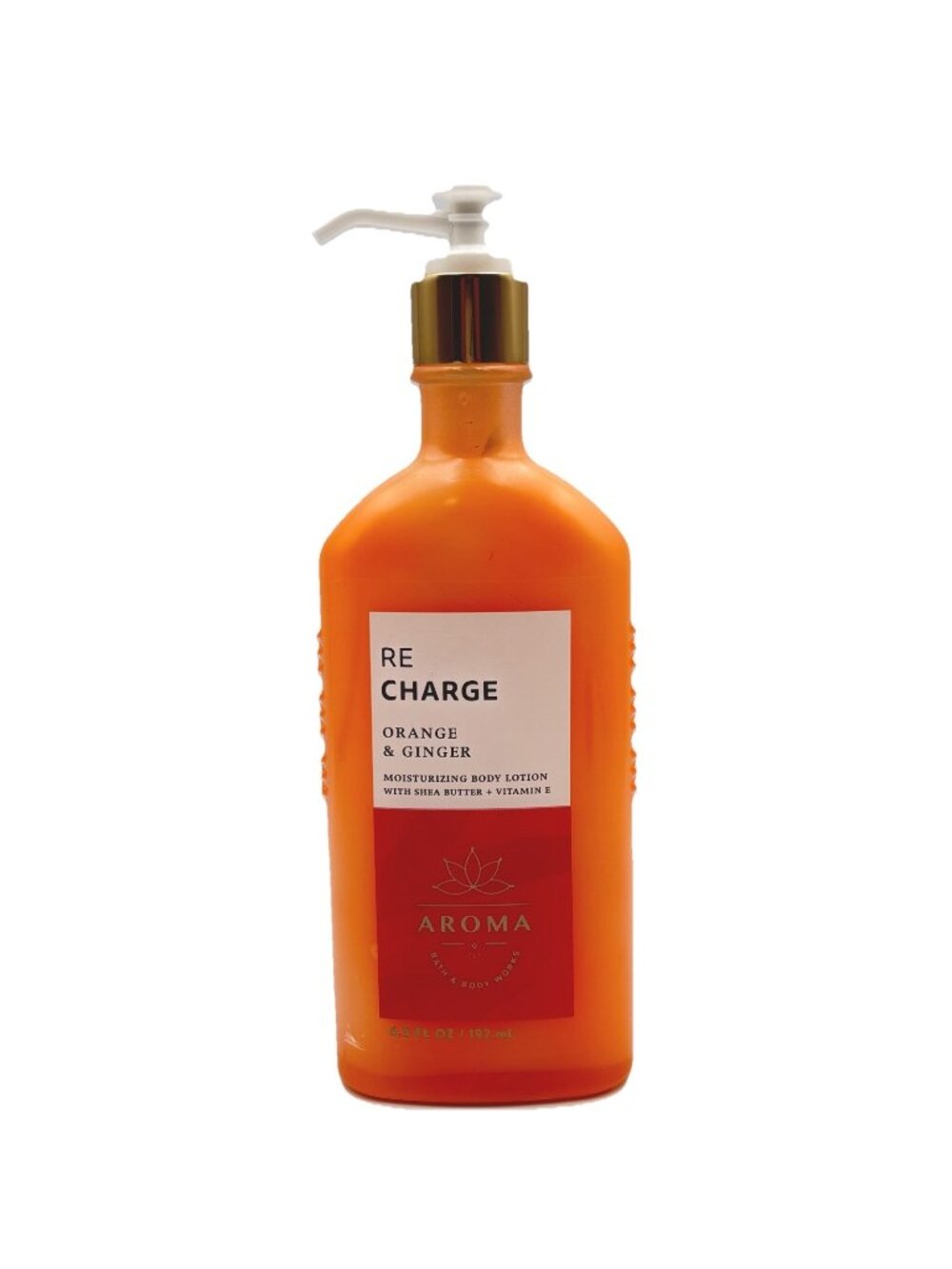 Bath & Body Works Re Charge Orange Ginger Aromatherapy Body Lotion 6.5 oz Energy